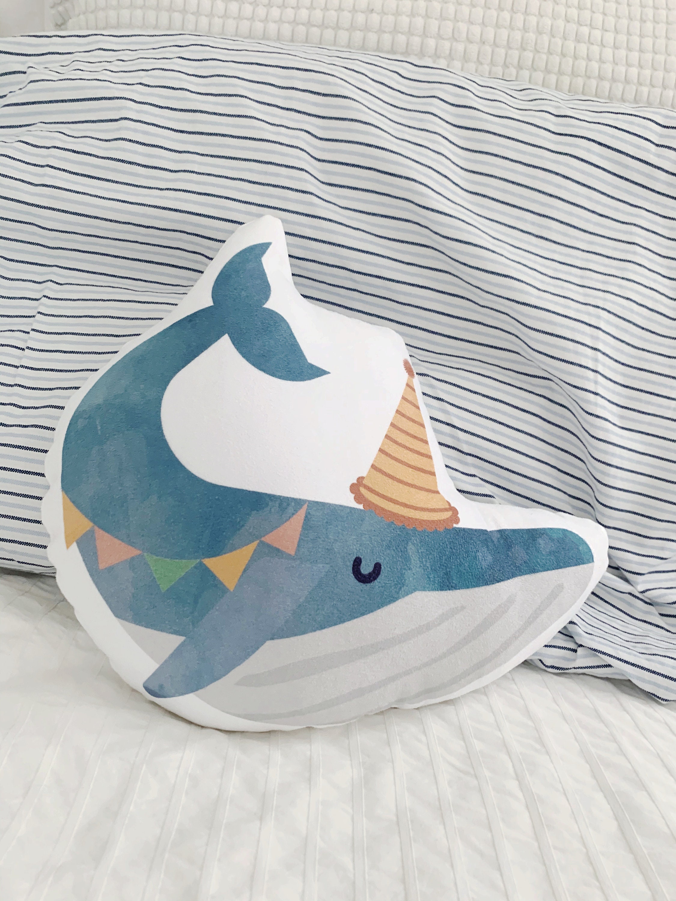 Whale Pillow Nursery Pillow Baby Boy Nursery Decor Neutral Etsy