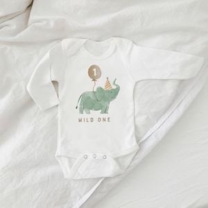 First Birthday Sweatshirt Romper, Wild One, Sweatshirt Romper, Hipster, Gender Neutral, First Birthday Outfit, Safari