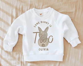 Bunny Birthday shirt, Some Bunny is Two, Some Bunny is Three, Spring Shirt, Girl or boy Birthday, Bunny Birthday Shirt, Easter Birthday