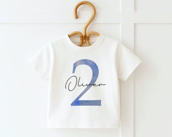 First Birthday Boy Outfit, Blue Bubble Romper, 1st Birthday Sweatshirt, Birthday Number Shirt, Blue Birthday Outfit, Toddler Boy Birthday