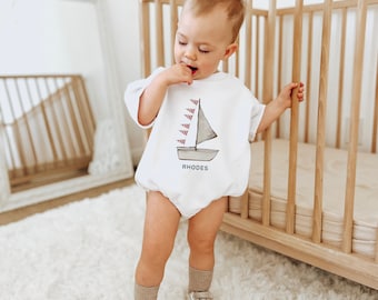 Nautical First Birthday Sweatshirt Romper, Birthday Sailboat, Boat Shirt, 1st Birthday Outfit, Nautical Birthday, Custom nautical, Sail Boat