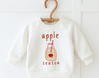 Kinder Herbst Shirt - Apfel Picking Shirt - Unisex Kleinkind & Baby Herbst Outfit - Apfel Saison Bodysuit - Herbst Strampler - Juice Graphic Tee