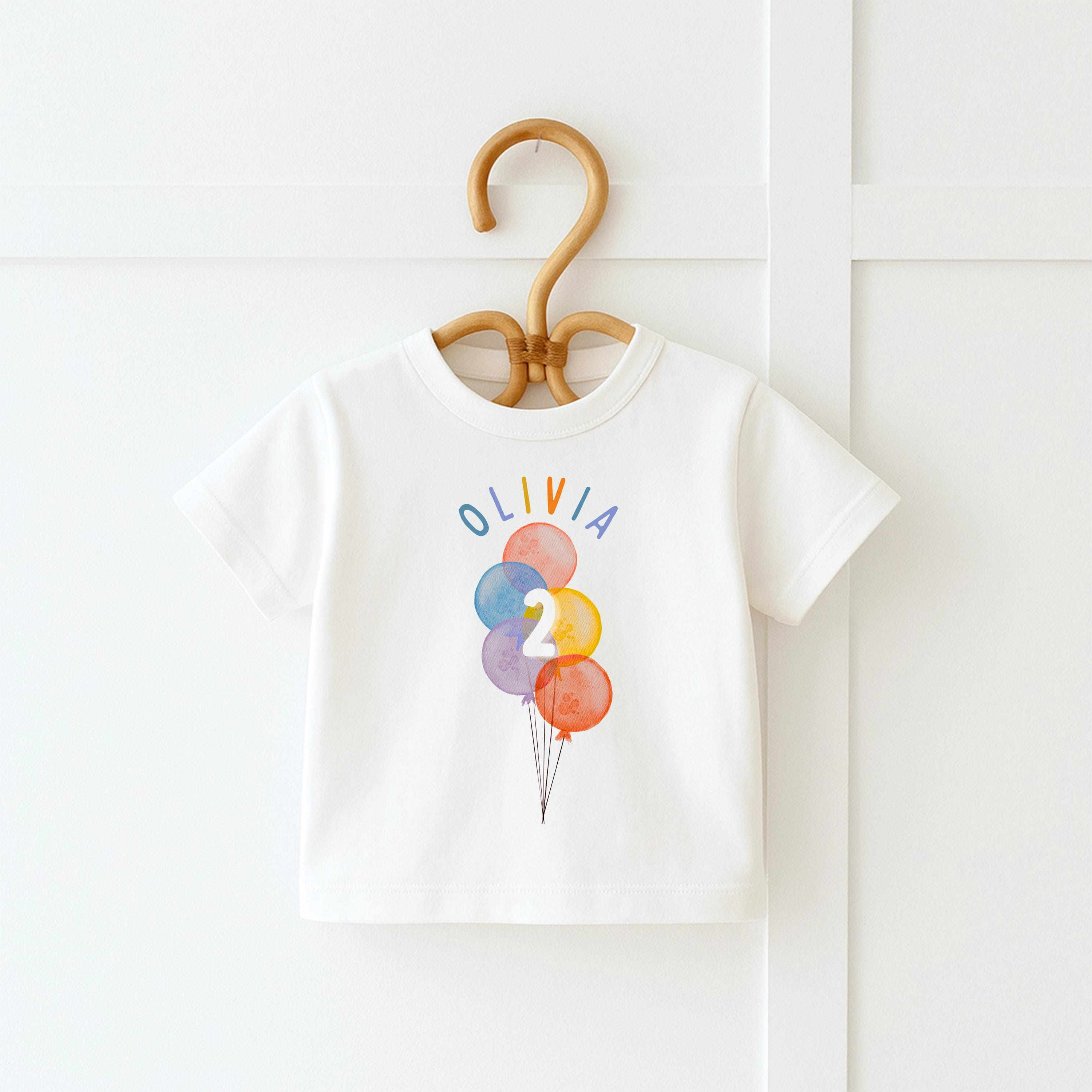 Rainbow Balloon Birthday Romper, 1st Birthday Outfit, Colorful Birthday Sweatshirt, Baby Birthday Shirt, Toddler Balloon Birthday