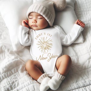 Baby First New Year, First New Years, Baby New Years Outfit, New Year New Baby, 2025 Baby Outfit, Happy New Year Outfit for Baby