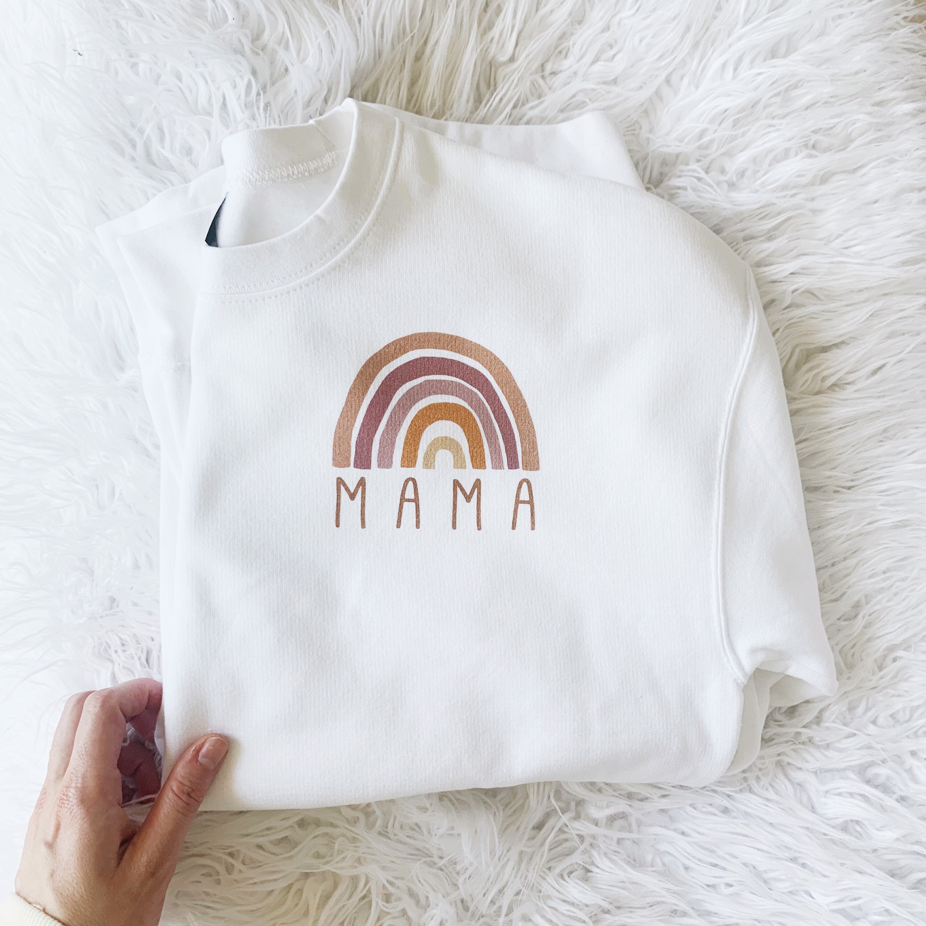 Mama rainbow sweatshirt hotsell
