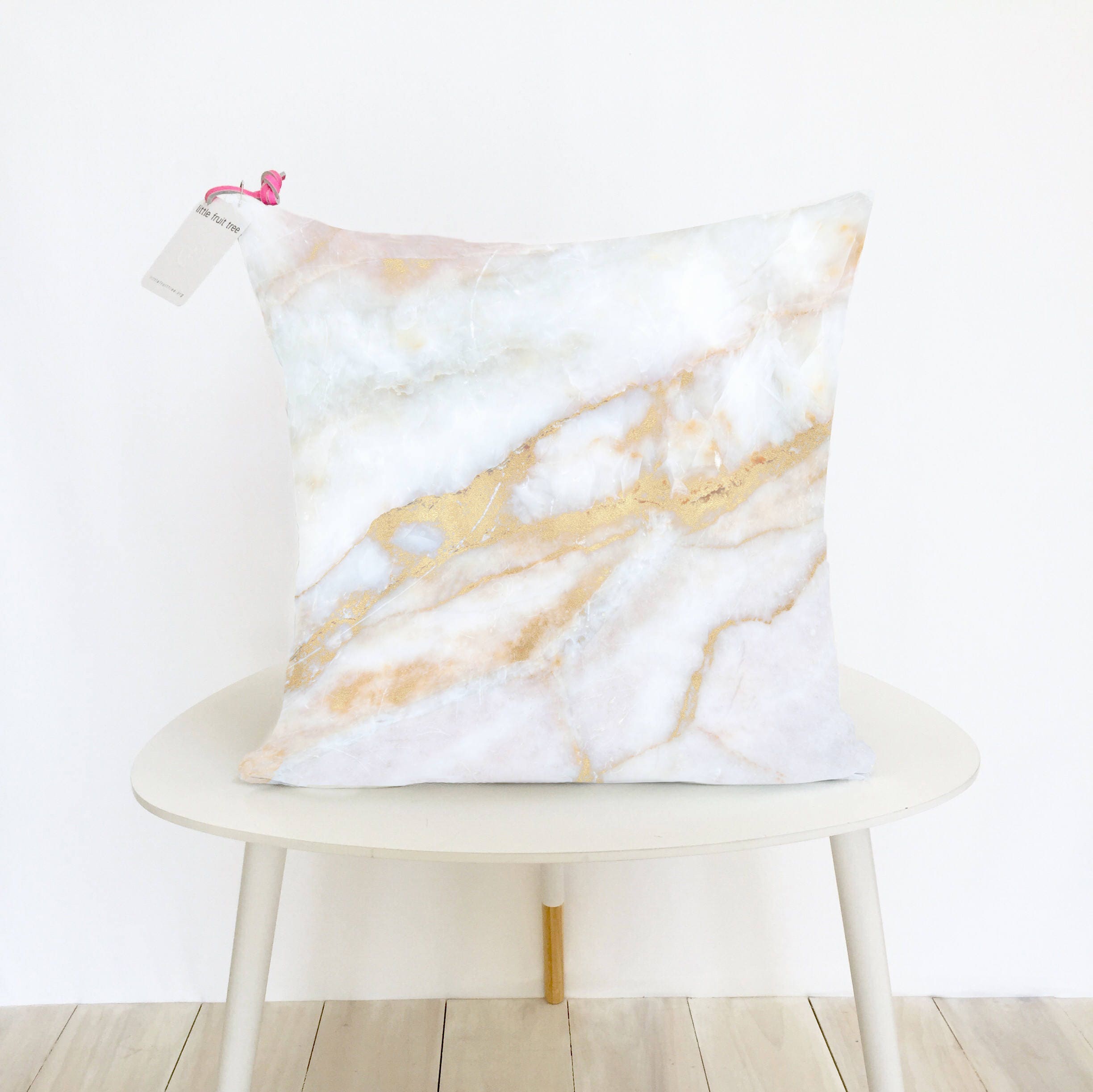 Marble Accent Pillow Rose Quartz Pillow Throw Pillow Rose Etsy