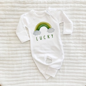 Baby Toddler St. Patrick's Day, St. Patty's, Baby St. Patricks Outfit, Toddler Lucky Sweatshirt, Luck Of the Irish, Irish Sweatshirt, Irish image 2