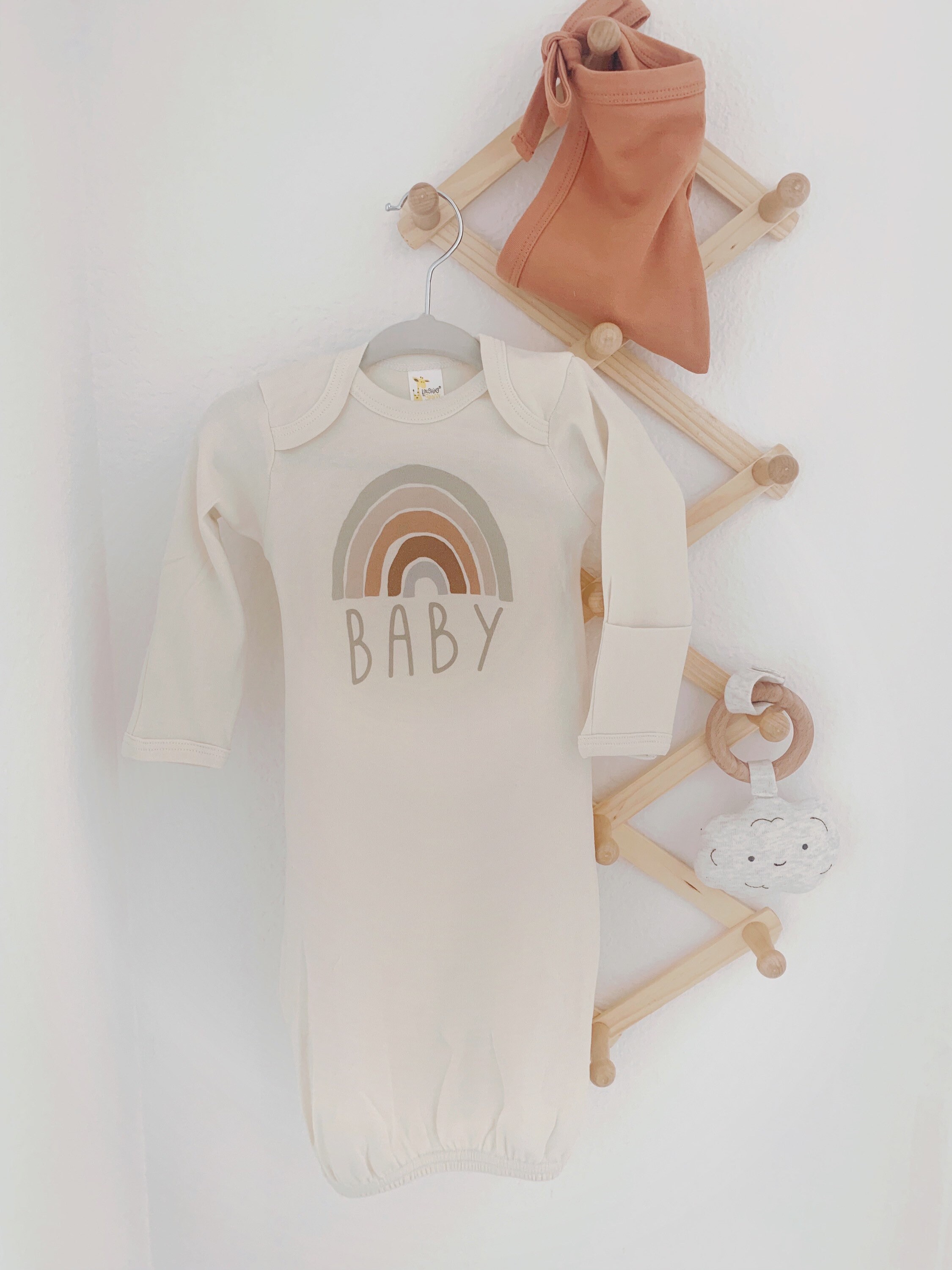 Rainbow Baby Sleeper Infant Gown Bringing Home Outfit Etsy