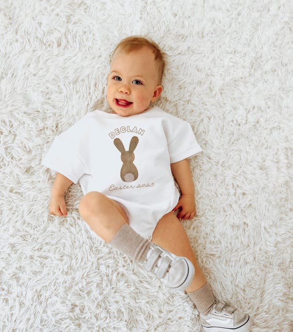 Oster-Sweatshirt Für Babys & Kleinkinder – Langarm Mit Häschen-Stickerei, Baumwollmix