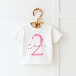 Pink Birthday Girl Shirt, Girl Birthday Outfit, Second Birthday Shirt, Baby Girl 3rd Birthday, Simple Pink Romper, Toddler Birthday Girl