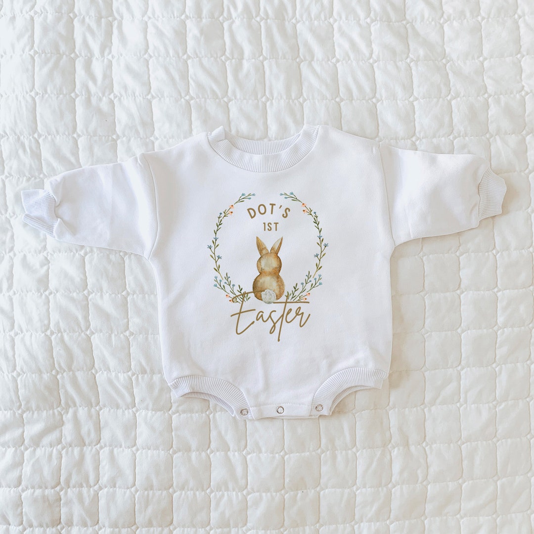 Easter Baby Outfit, First Easter Shirt, Baby's First Easter, Baby