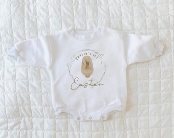 Easter Baby Outfit, First Easter Shirt, Baby&#39;s first Easter, Baby Sweatshirt, Sweatshirt Romper, Baby Sweatshirt, Gender Neutral