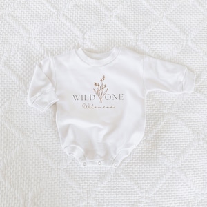 Wild Flower First Birthday, Wildflower shirt, Wild One, Bubble Romper, Hipster, Girl Birthday, Girl Birthday Outfit, Wild Flower birthday
