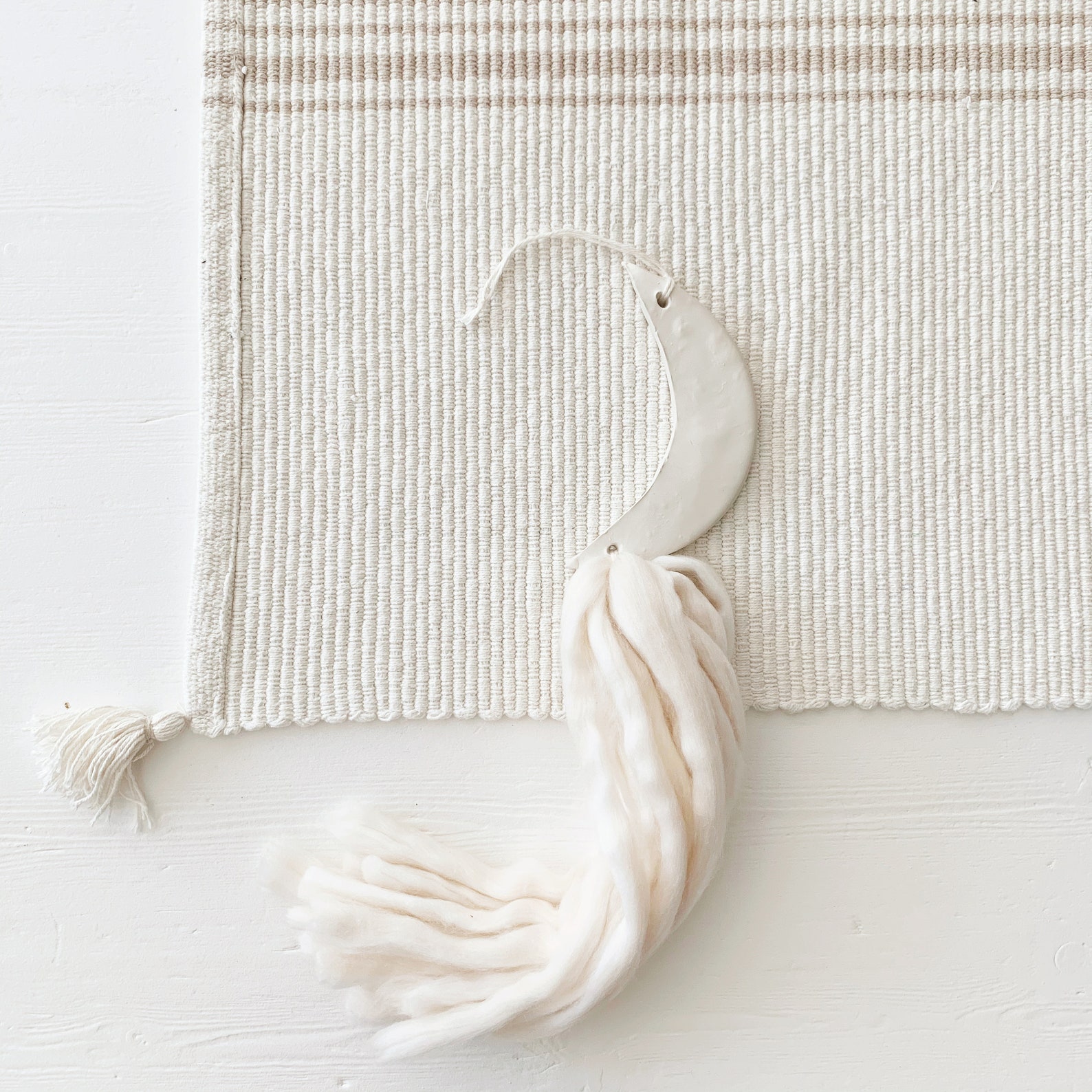 Minimal Clay Wall Hanging Moon Clay Moon Wall Hanging Boho Etsy