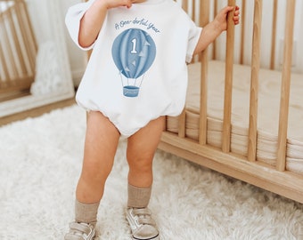 First Birthday Outfit, A Onederful Year, Hot Air Balloon, Neutral, Balloon, First Birthday Outfit, Onederful Birthday, 1st Birthday