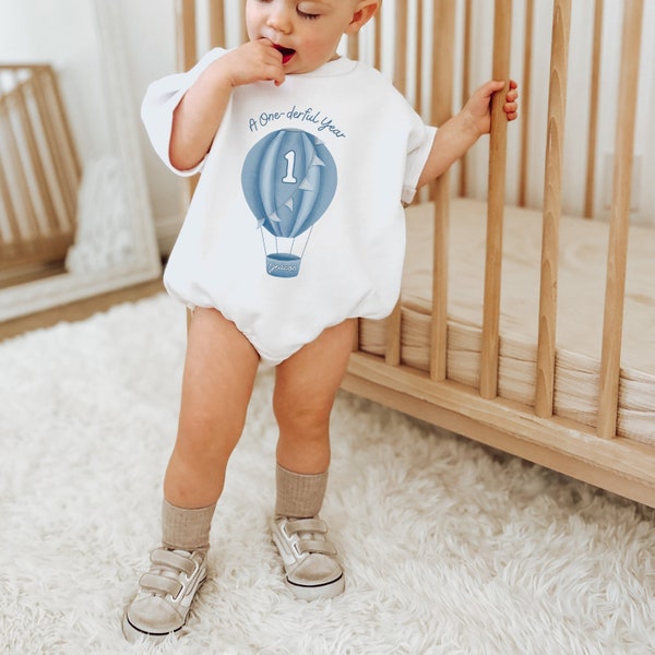 First Birthday Outfit, A Onederful Year, Hot Air Balloon, Neutral, Balloon, First Birthday Outfit, Onederful Birthday, 1st Birthday