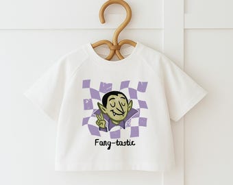 Dracula Kids Oversized T-Shirt,  Halloween Shirt for Baby & Toddler, Halloween Graphic Tee, Trendy Gender Neutral Tee, Cute Halloween Shirt