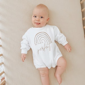 His Plan Is Perfect, Rainbow Baby Sweatshirt Bodysuit, Baby Shower Gift, Sweatshirt Romper, Baby Sweatshirt, Hipster, Gender Neutral