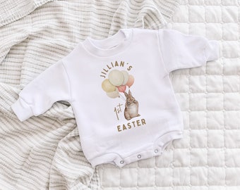 Easter Baby Outfit, First Easter Shirt, Baby&#39;s first Easter, Baby Sweatshirt, Sweatshirt Romper, Baby Sweatshirt, Gender Neutral