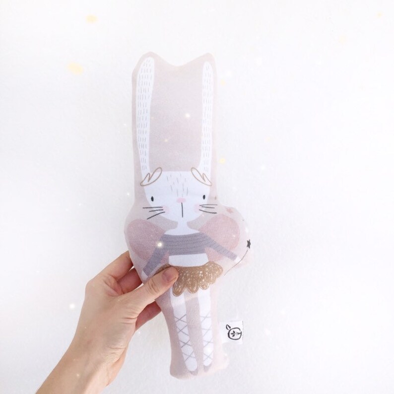 Stuffed Bunny Bunny Stuffed Animal Fairy Rabbit Pillow Baby Etsy