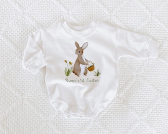 Easter Baby Outfit, First Easter Shirt, Baby's first Easter, Baby Sweatshirt, Sweatshirt Romper, Baby Sweatshirt, Gender Neutral