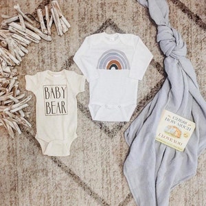 Rainbow Baby Bodysuit, Baby Shirt, Rainbow Baby Gift, Rainbow Shirt, Baby Shower Gift, New Baby, Scandinavian Rainbow image 3