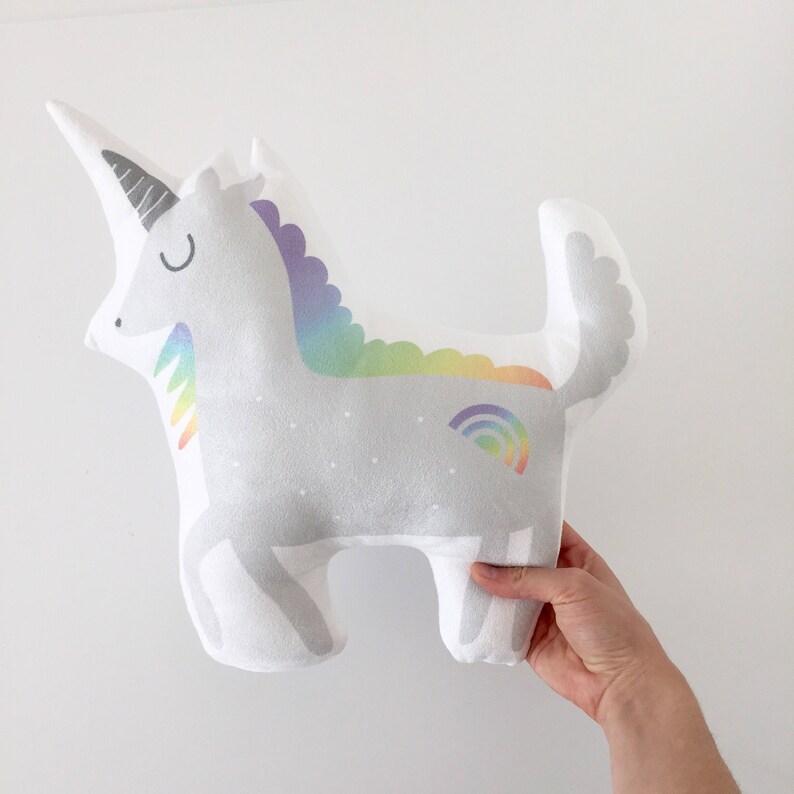 Unicorn Unicorn Pillow Rainbow Unicorn Nursery Pillow Etsy