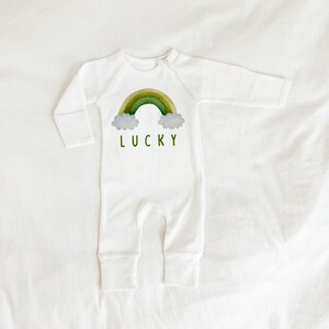 Baby Toddler St. Patrick's Day, St. Patty's, Baby St. Patricks Outfit, Toddler Lucky Sweatshirt, Luck Of the Irish, Irish Sweatshirt, Irish 3-6 sleeper (pajama)