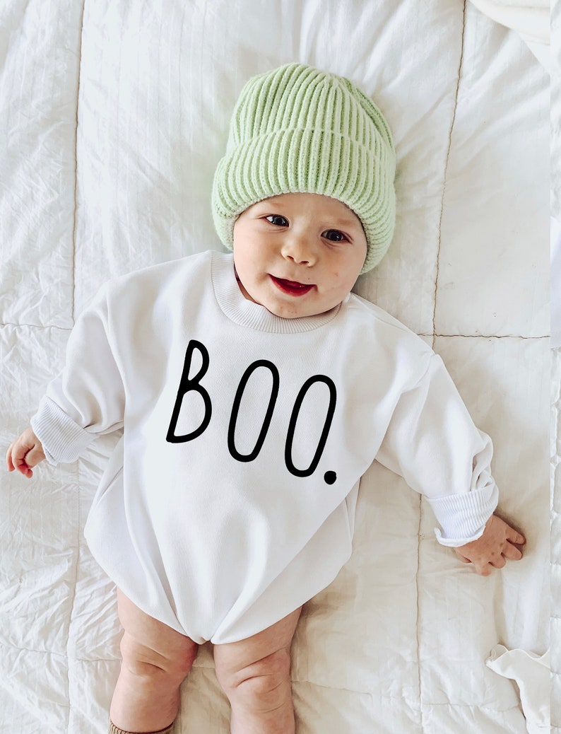 First Halloween Baby Outfit Baby First Halloween Boo Bubble Etsy