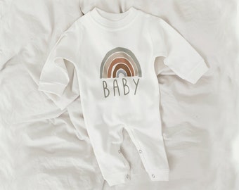 Rainbow Baby Bodysuit, Scandinavian Rainbow, Gift, Rainbow Shirt, Baby Shower Gift, Sleep N Play, Baby Apparel, Hipster, Gender Neutral