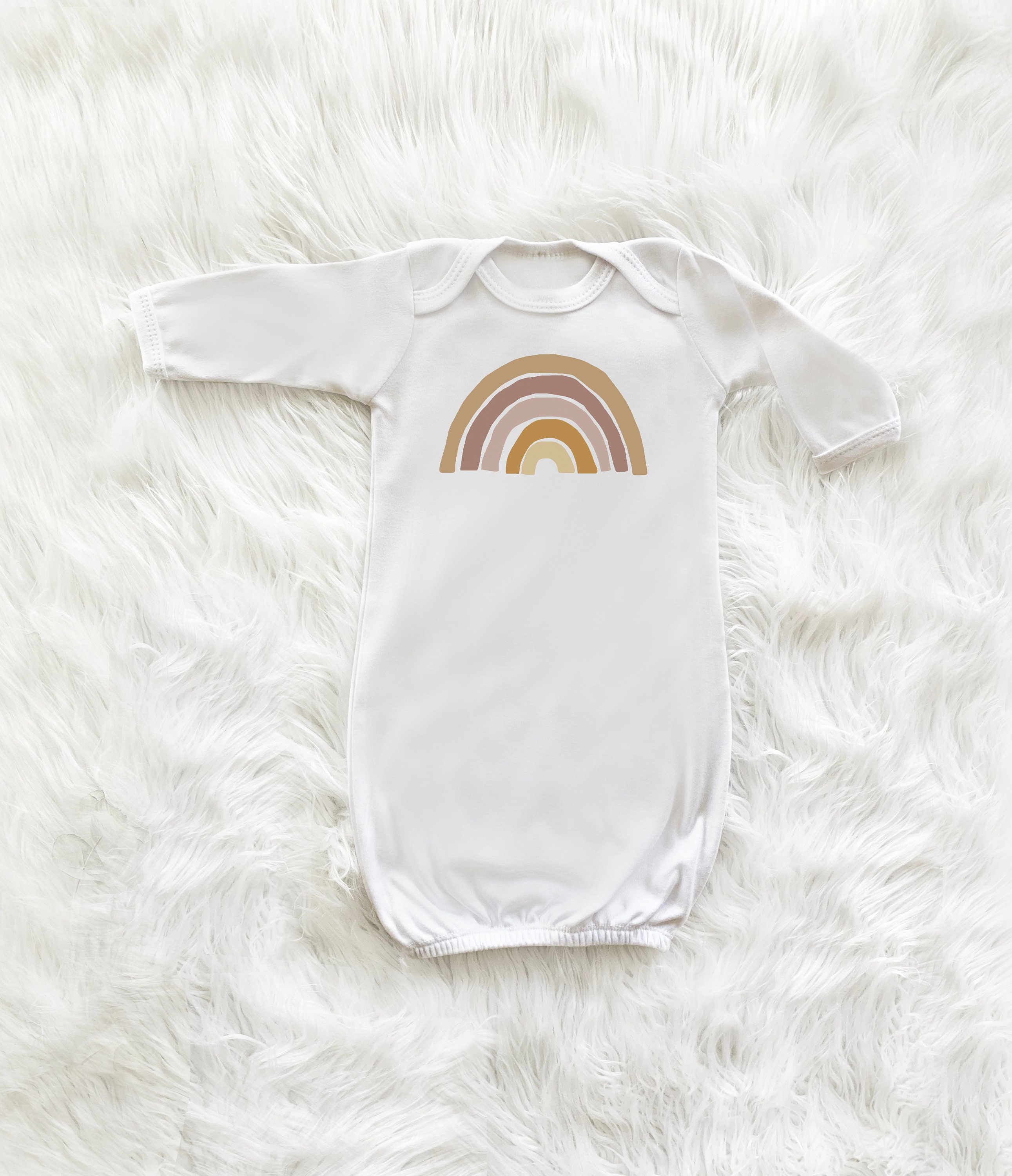 Rainbow Baby Sleep Gown Newborn Sleeper Infant Gown Etsy