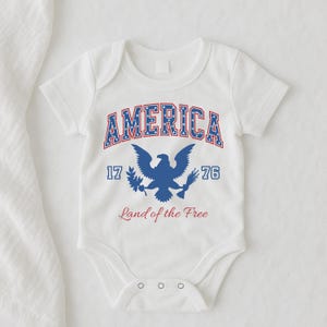 USA Strampler, USA Strampler, USA Kleinkind Shirt, Fourth of Jully Kinderkleidung, Land of the Free Baby Outfit