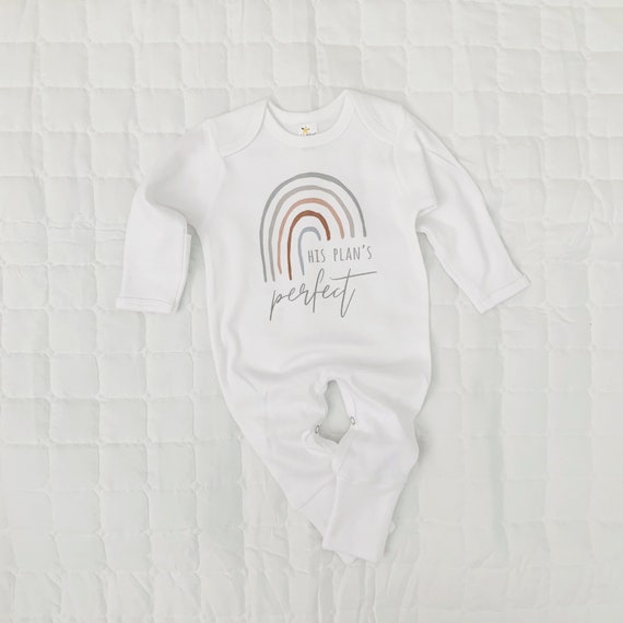 His Plan Is Perfect Rainbow Baby Bodysuit His Plan Is Perfect Rainbow Baby Bodysuit