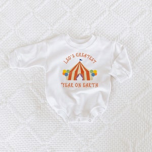 Tema de circo para primer cumpleaños, primer cumpleaños de circo, mameluco de cumpleaños, atuendo para primer cumpleaños, cumpleaños de niño, atuendo para cumpleaños de niña, cumpleaños de circo