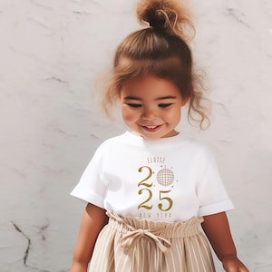 Chemise du Nouvel An pour enfants, bonne année, tenue de jour de l'an, nouvel an 2025, sweat-shirt du nouvel an 2025, tenue de bonne année pour les enfants, neutre, enfants