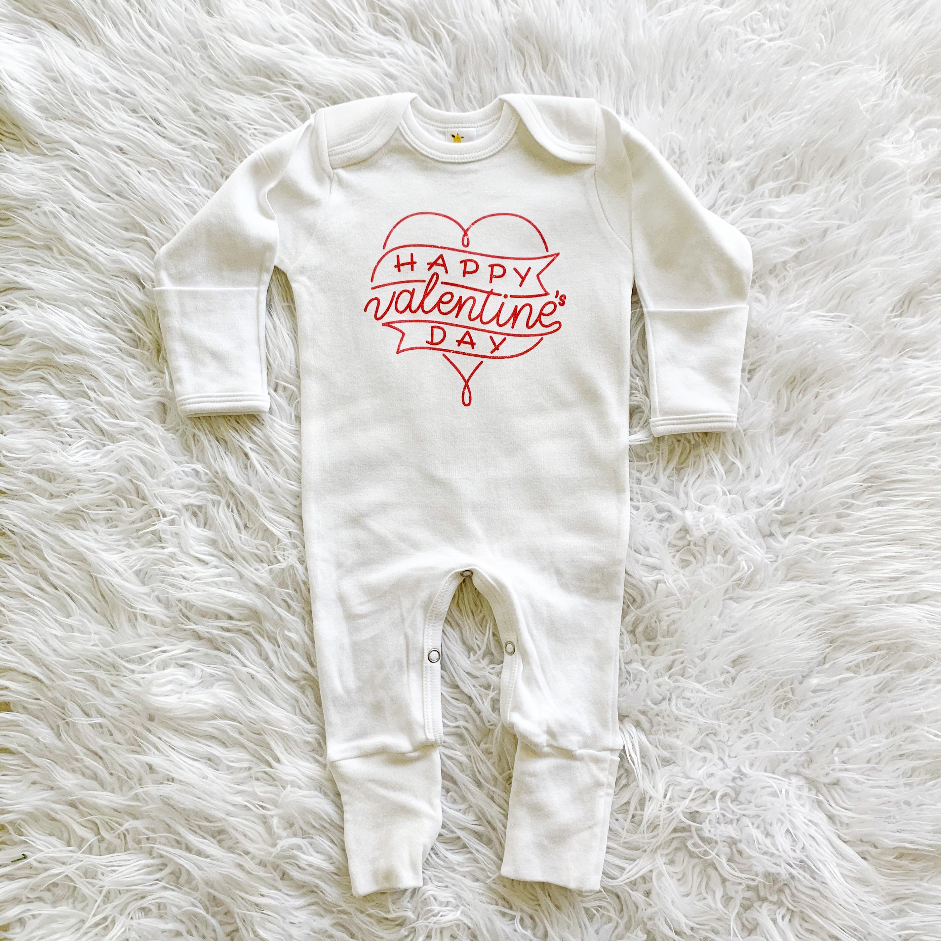 Valentines Day Baby Pajamas Baby's first Valentines Etsy
