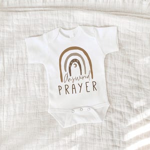 Answered Prayer baby, Rainbow Baby Bodysuit, Scandinavian Rainbow, Gift, Baby Shower Gift, New Baby, Baby Apparel, Hipster, Gender Neutral