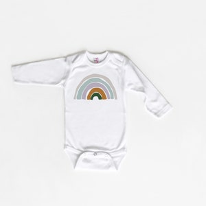 Rainbow Baby Bodysuit, Baby Shirt, Rainbow Baby Gift, Rainbow Shirt, Baby Shower Gift, New Baby, Scandinavian Rainbow image 4