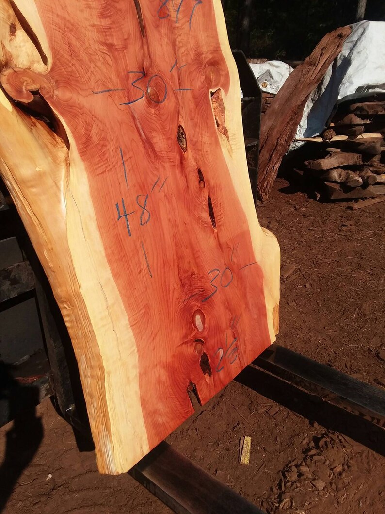 Juniper live edge slab Table top Wall art shelf material Etsy