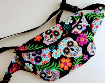 skull bum bag