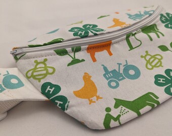 4H Fanny Pack / Camping/ Fanny Pack / Bum Bag / Girl Scout Cookies / Boy Scouts / Gift / Birthday / Vacation / Kids / Theme park / Cartoons
