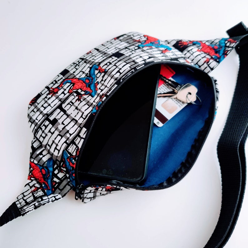 Spiderman Fanny Pack Bum Bag Theme Park Festival Kids Belt Bag Super Hero BFF Gift Kids Marvel Comics Universal