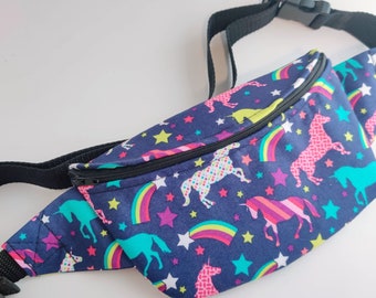Enhörningsmagväska / Magväska / Midjeväska / Fjäril / Söt / Present / Födelsedag / Semester / Barn / Semester / Nöjespark / Resa