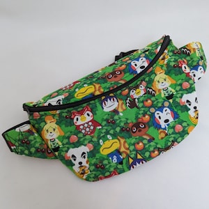 Animal Crossing Fanny Pack / Bum Bag / Riñonera / dibujos animados / Lindo / Regalo / Cumpleaños / Vacaciones / Niños / Viajes / Mapache / Nintendo