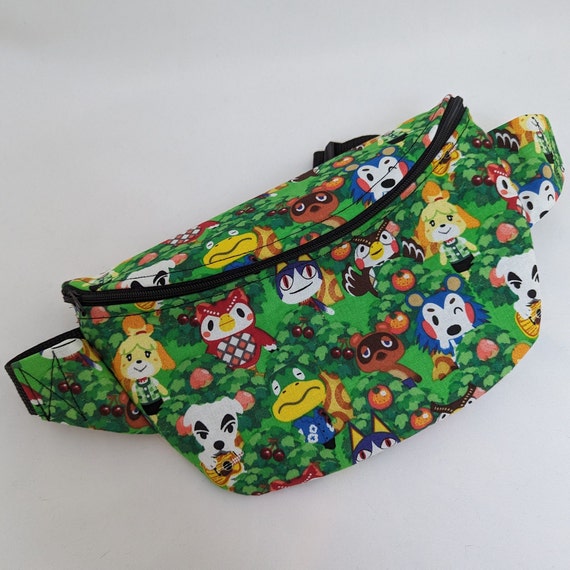Animal Crossing Fanny Pack Bum Bag Waist Bag Cartoon Cute Gift Birthday Vacation Kids Travel Raccoon Nintendo Etsy