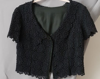 Vintage Lace Bolero Jacket 50s or 60s