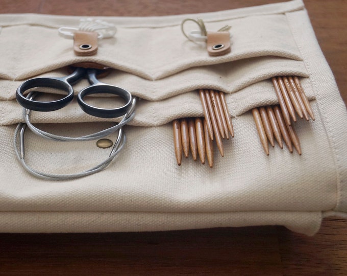 Circular / Interchangeable / Short Knitting needle organizer case