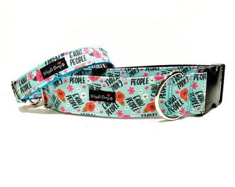 Eww People Dog Collar - Martingale Dog Collar - Clip Collar - Dog Leash - Training Collar