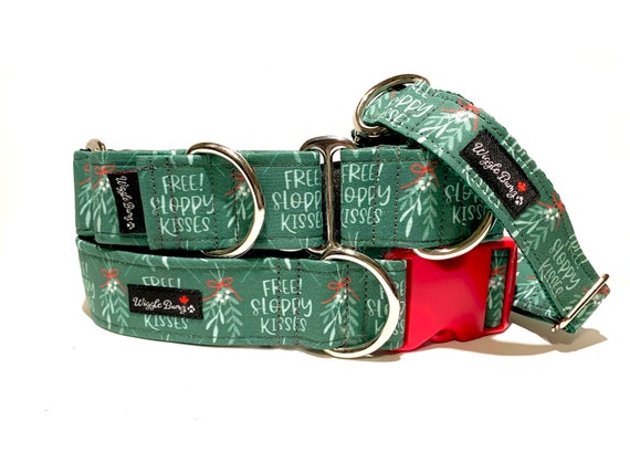 Etsy christmas hotsell dog collars