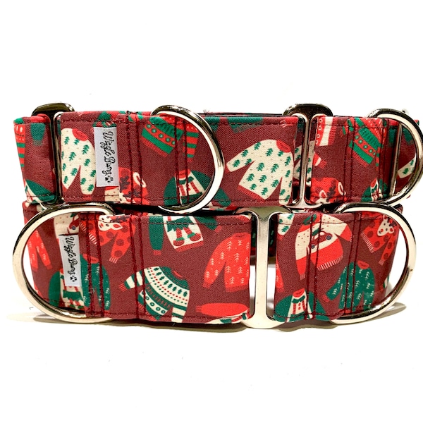 Ugly Christmas Sweater Dog Collar